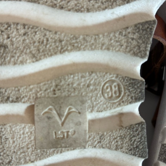 ATELIERS Sz 38 Ankle Harness Strappy Toe Cap Made in Italy Leather Sandals - Picture 10 of 11